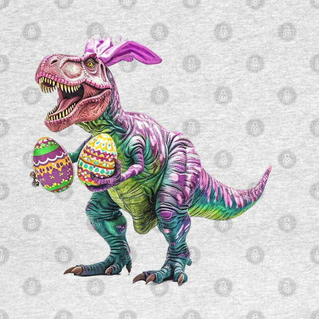 Easter Dino Bunny by TooplesArt